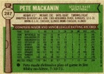 287 Pete Mackanin (Back)