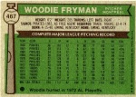 467 Woodie Fryman (Back)