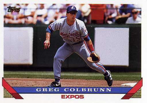 1993 Topps Baseball 464 Greg Colbrunn