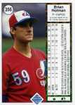 1989 Upper Deck Baseball 356 Brian Holman (Back)