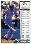 1989 Upper Deck Baseball 480 Otis Nixon (Back)