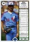 1989 Upper Deck Baseball 99 Neal Heaton (Back)